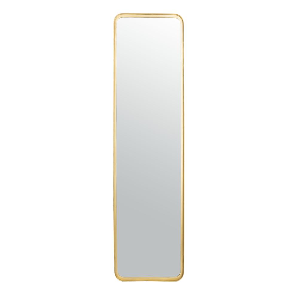 Lerna Mirror, Brushed Brass