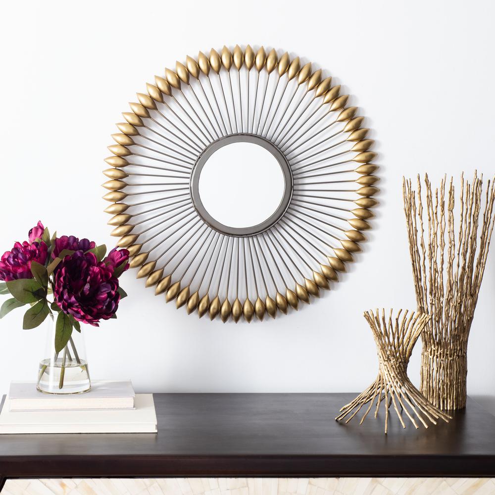 Rulan Mirror, Zinc/Gold
