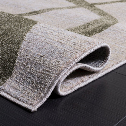 Safavieh Marvel Abstract Ribbon Rug - Olive / Beige - 6'-7" x 9'-6"