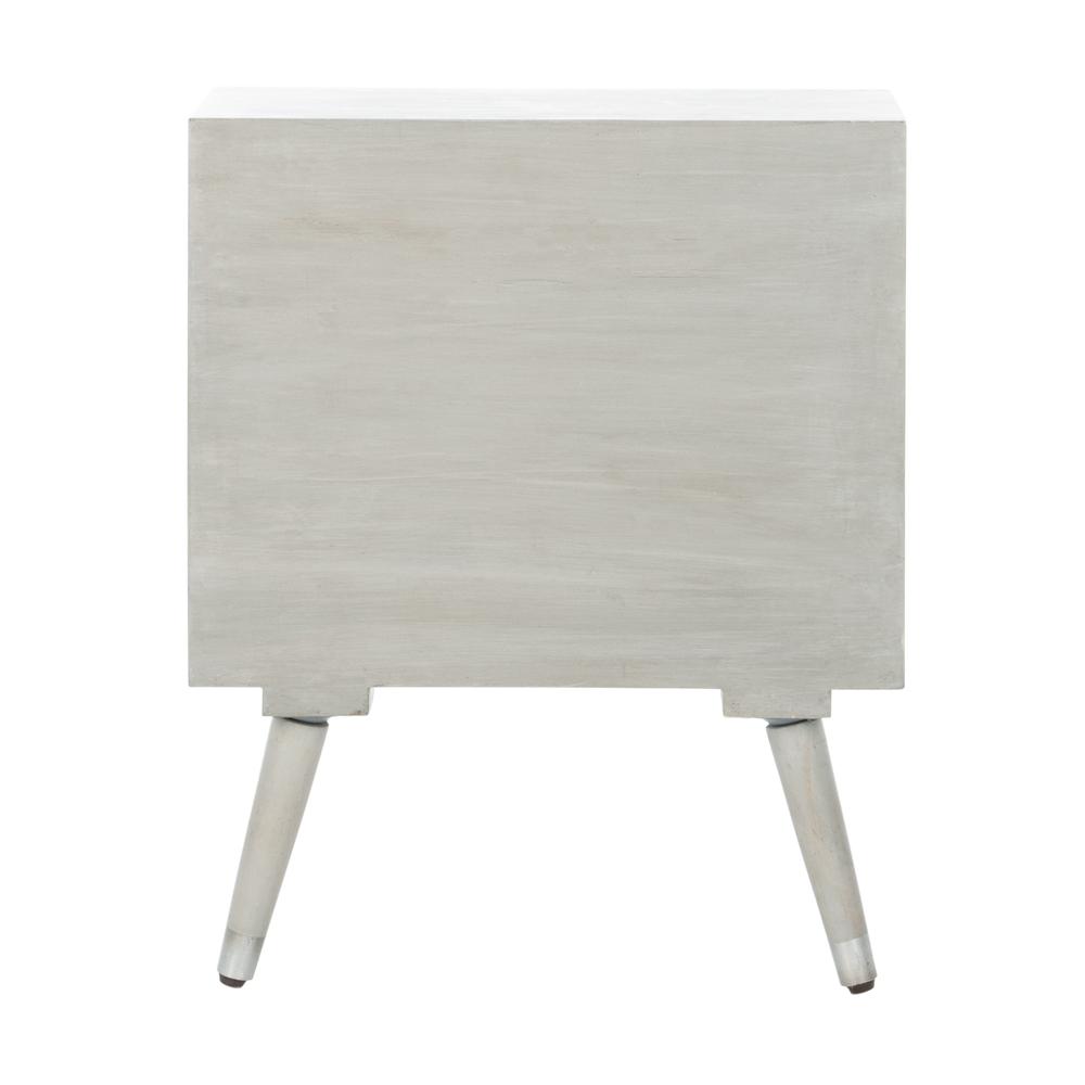 Brandy 1 Drawer Textured Nightstand, Grey Walnut