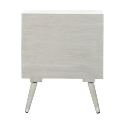 Brandy 1 Drawer Textured Nightstand, Grey Walnut