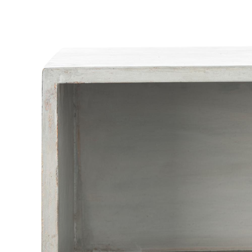 Brandy 1 Drawer Textured Nightstand, Grey Walnut