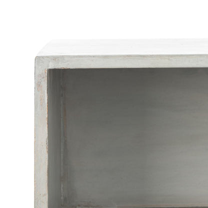 Brandy 1 Drawer Textured Nightstand, Grey Walnut