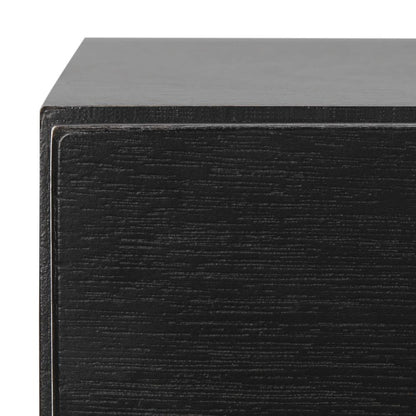 Sienne 2 Drawer Nightstand, Black