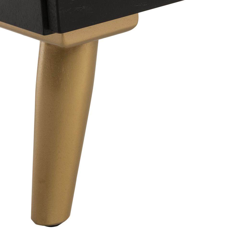 Sienne 2 Drawer Nightstand, Black
