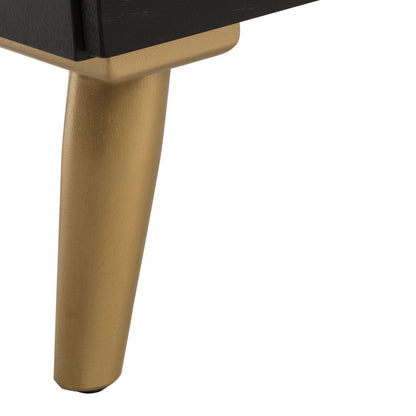 Sienne 2 Drawer Nightstand, Black