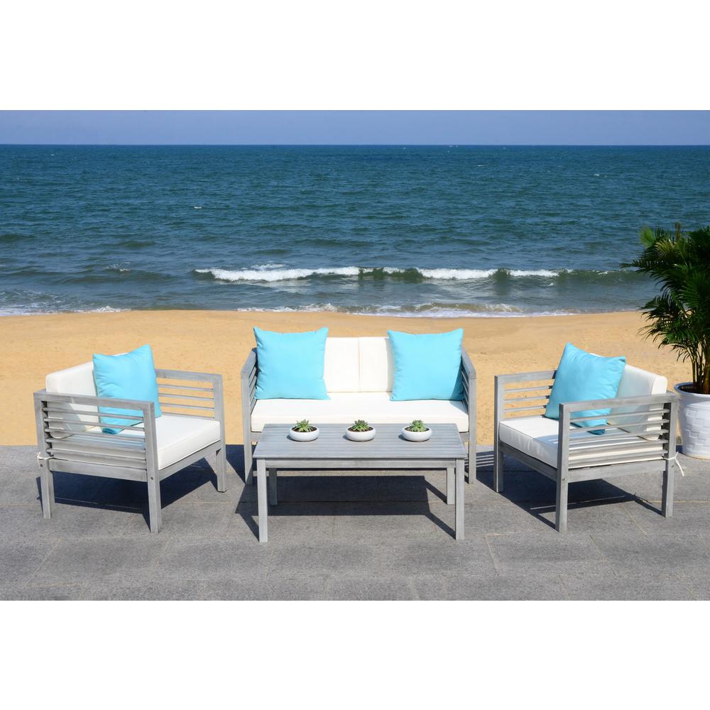 Alda 4 Pc Outdoor Set With Accent Pillows