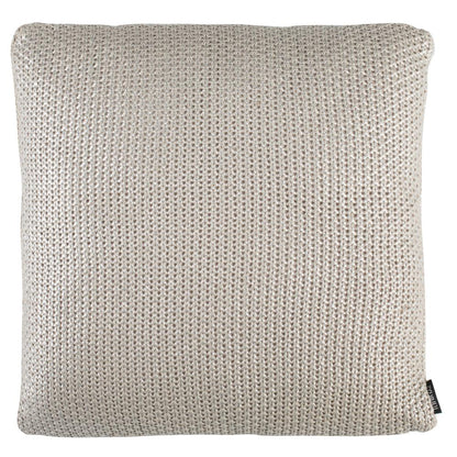 Tickled Grey Knit Pillow, Palewisper
