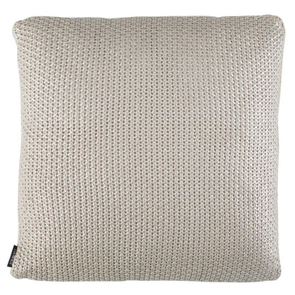 Tickled Grey Knit Pillow, Palewisper