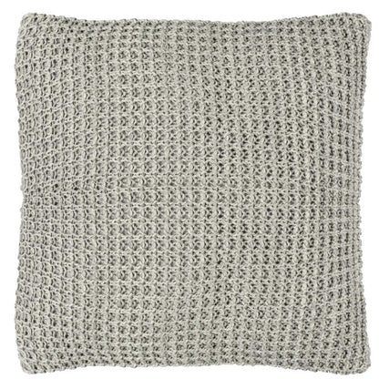 Haven Knit Pillow, Light Grey/Natural