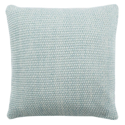 Liliana Knit Pillow, Dull Blue/Natural