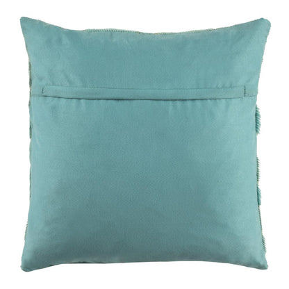 Metallic Scale Cowhide 20"X20" Pillow, Teal
