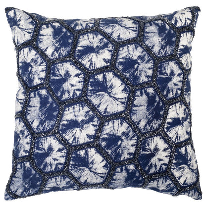 Delra Pillow, Navy/White