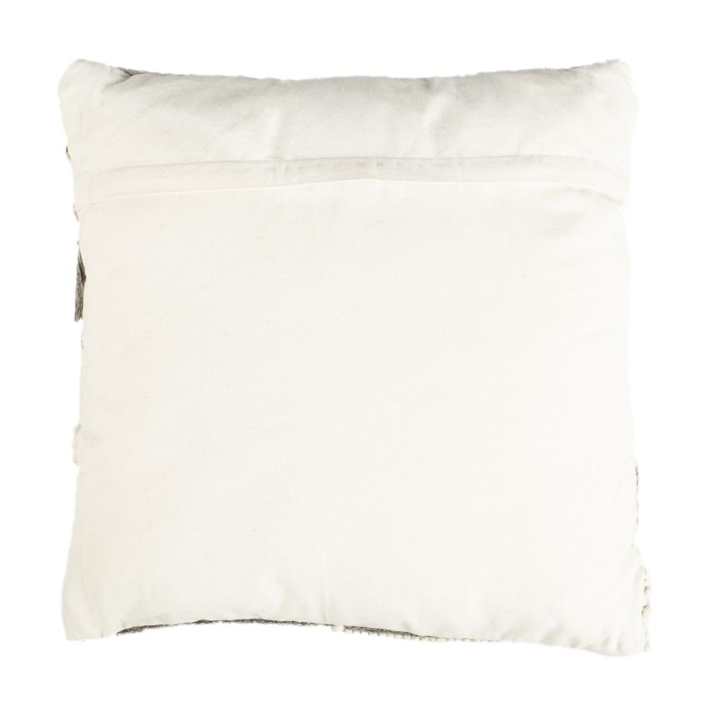 Gareth 20" Pillow, Charcoal/Silver