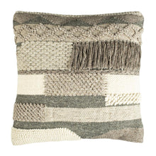 Gareth 20" Pillow, Charcoal/Silver