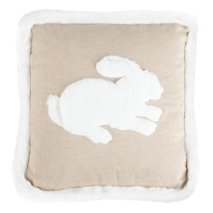Flopsy Pillow, Beige/White
