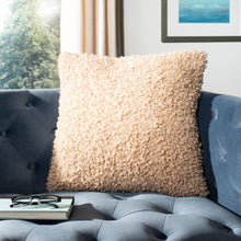 Kalista Shag Pillow, Beige