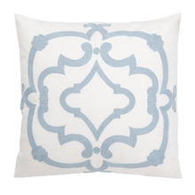 Daciana Pillow, White/Blue