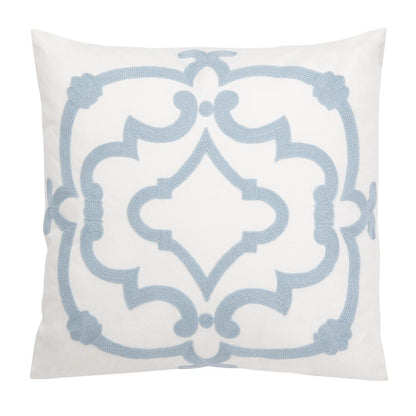 Daciana Pillow, White/Blue