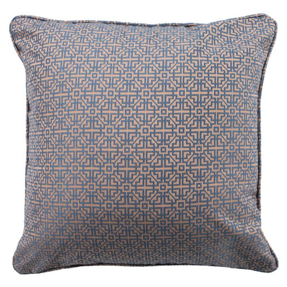 Caitria Pillow, Blue/Tan