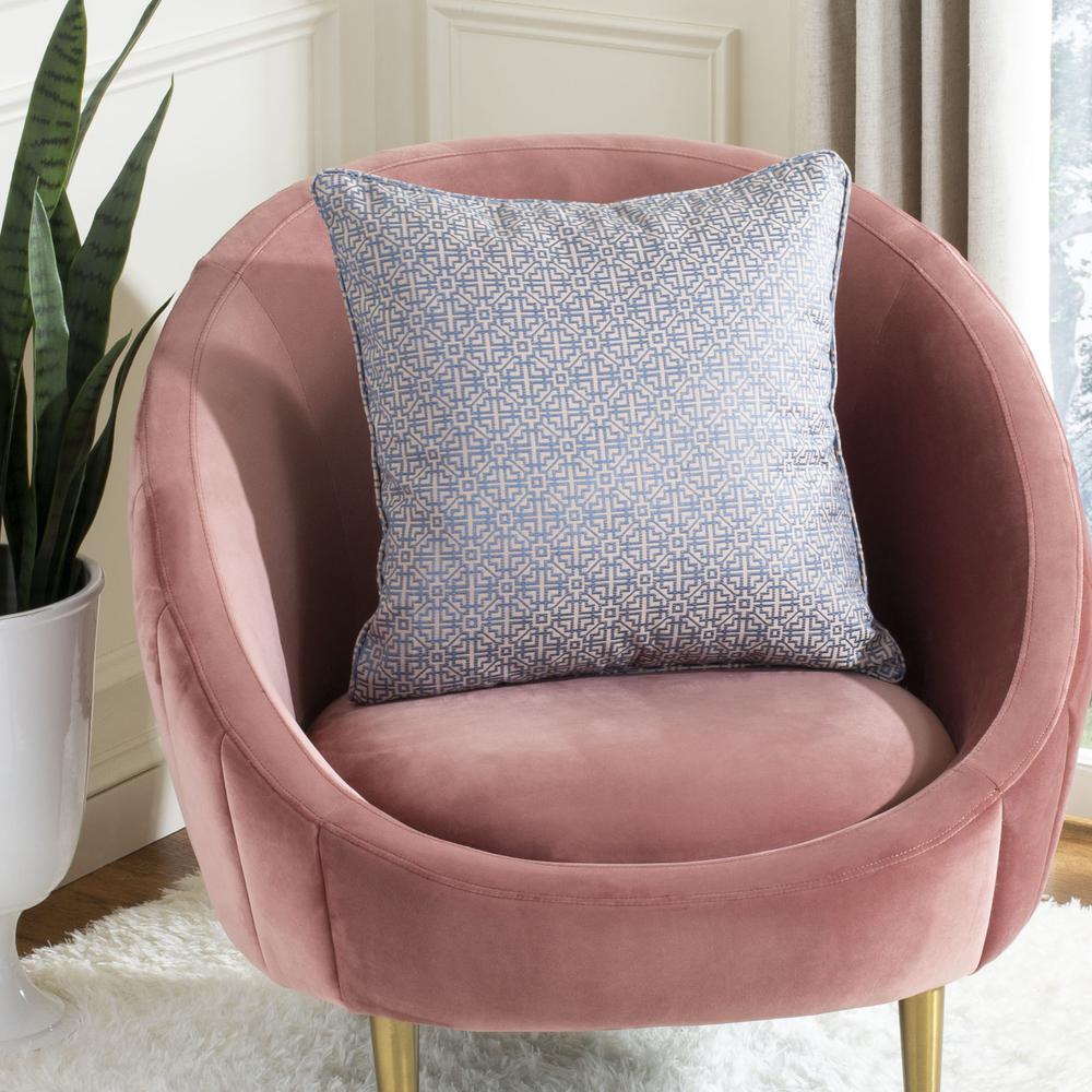 Caitria Pillow, Blue/Tan