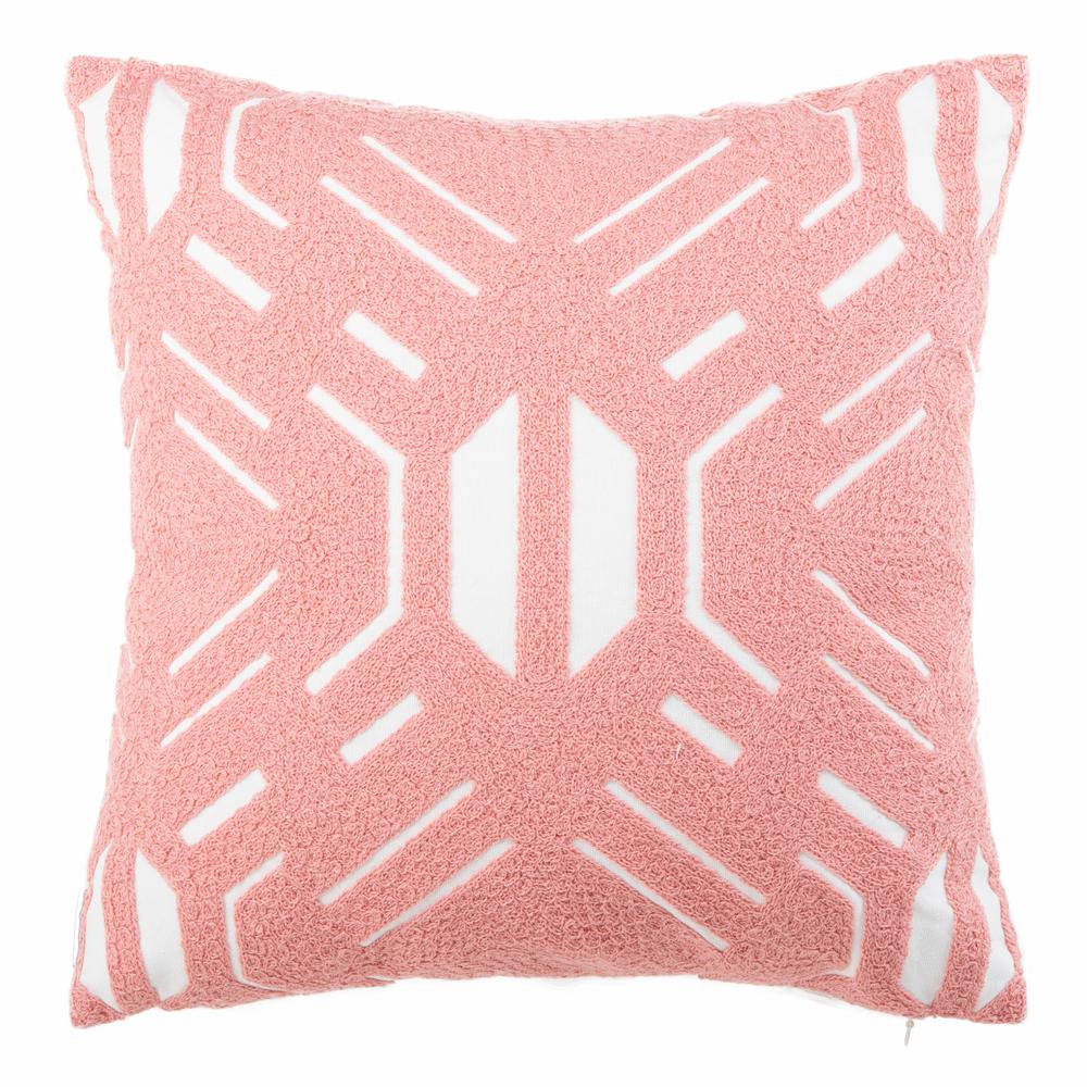 Kassidy Pillow, Blush/White