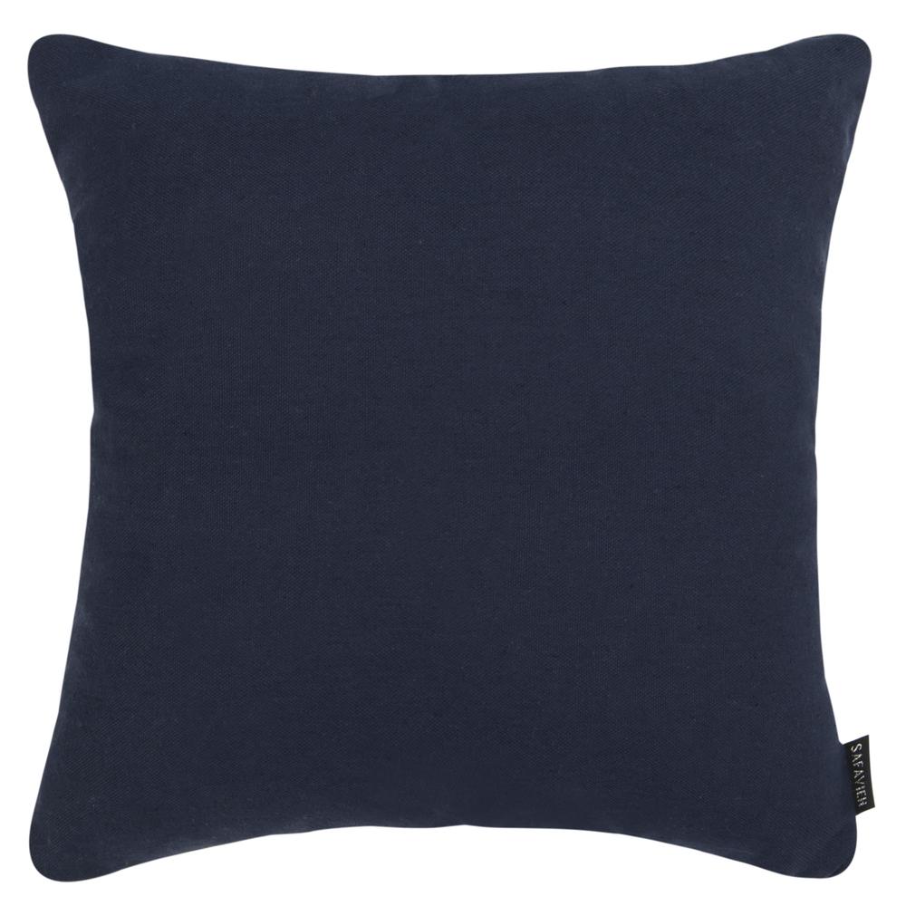 Blossom Pillow, Navy/Periwinkle 16" x 16"