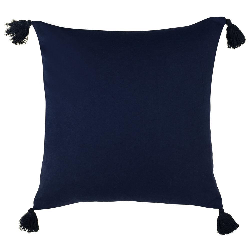 Cassia Pillow, Navy/White