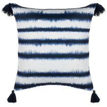 Cassia Pillow, Navy/White