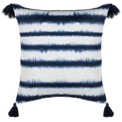 Cassia Pillow, Navy/White