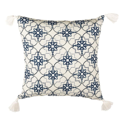 Mariella Pillow, White/Blue