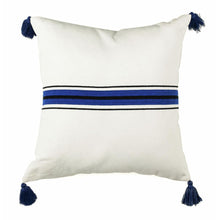 Orlanda Pillow, White/Navy