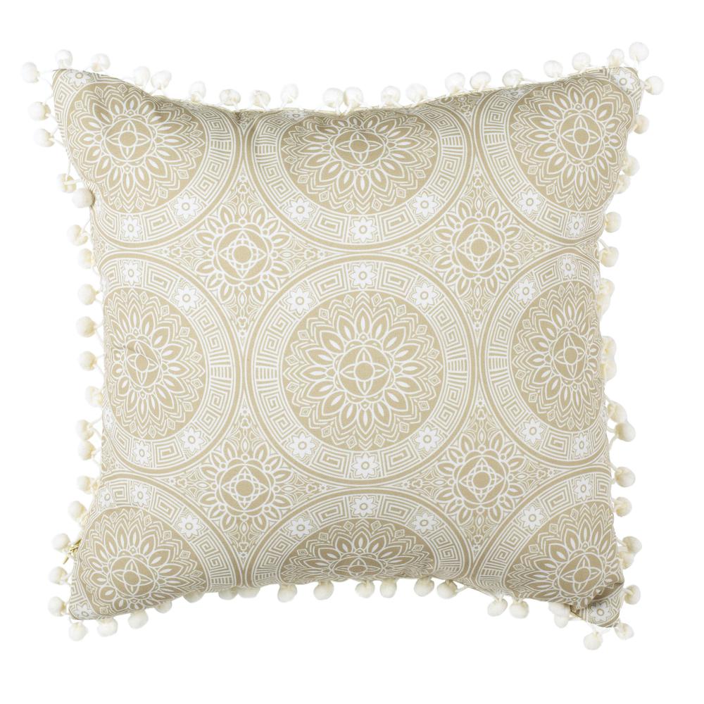 Valencia Pillow, Taupe/Beige