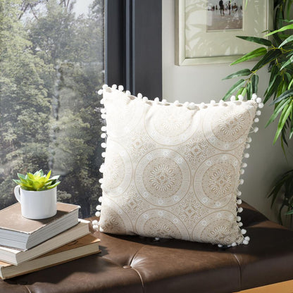 Valencia Pillow, Taupe/Beige