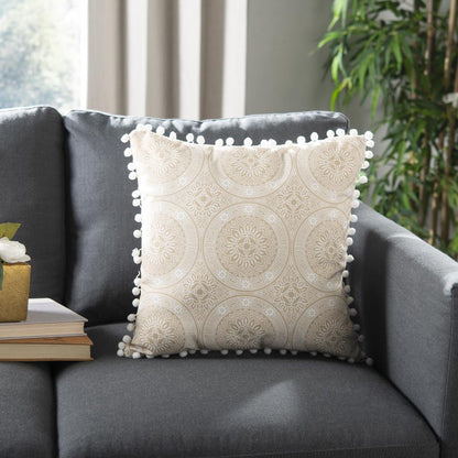 Valencia Pillow, Taupe/Beige
