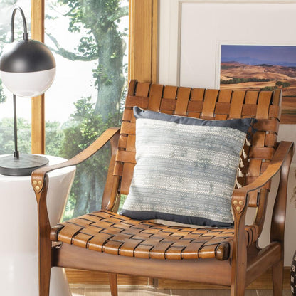 Linnet Pillow, Deep Blue/Grey