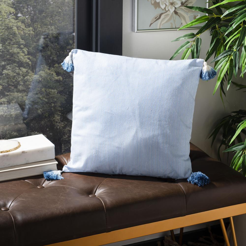 Sidney Pillow, Blue/White