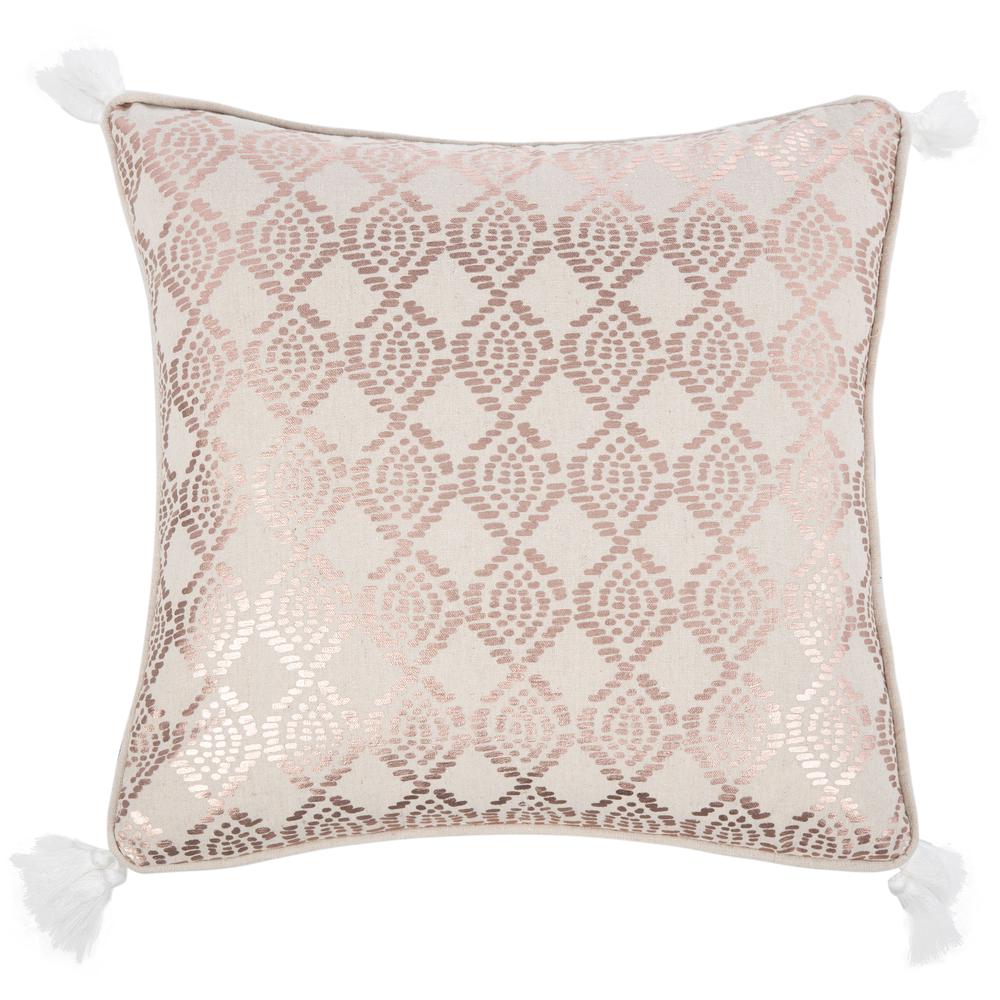 Remis Pillow, Rose Gold/White