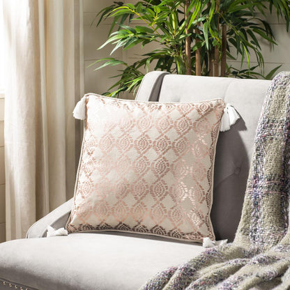 Remis Pillow, Rose Gold/White