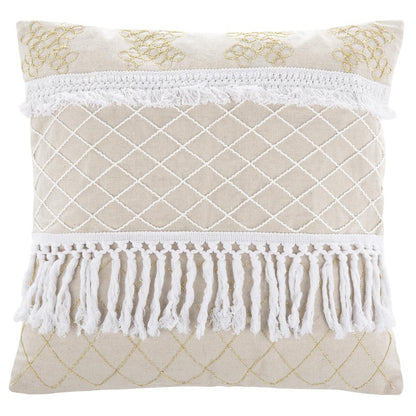 Gurti Pillow, White/Beige