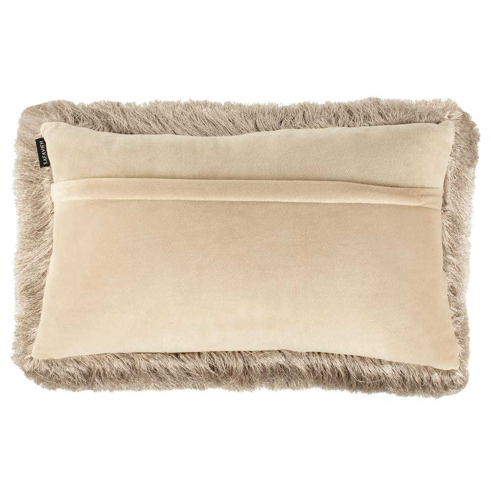 Chic Shag Pillow, Beige, PLS735A-1220