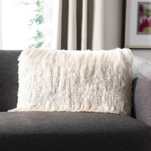 Cali Shag Pillow, Ivory