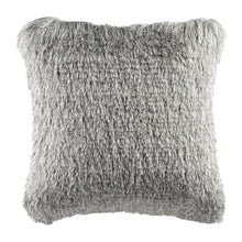 Chic Shag Pillow, Silver