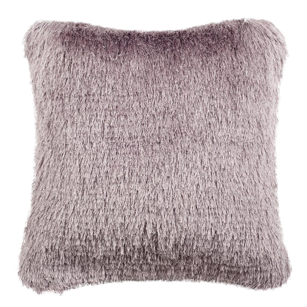 Venice Shag Pillow, Lilac