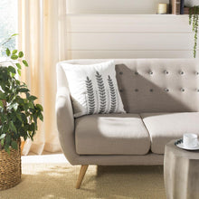 Valorie Vine Pillow, White/Grey