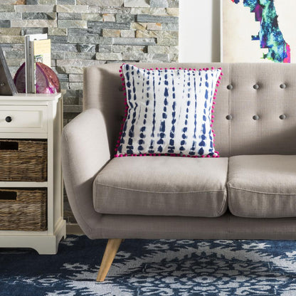 Atalia Pillow, Pink/Cream/Navy