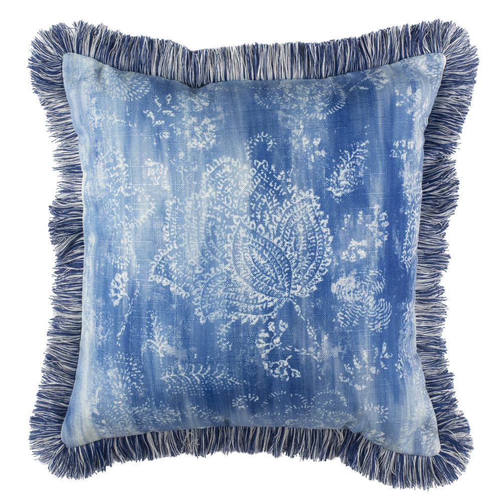 Kayden Pillow, Blue/Cream