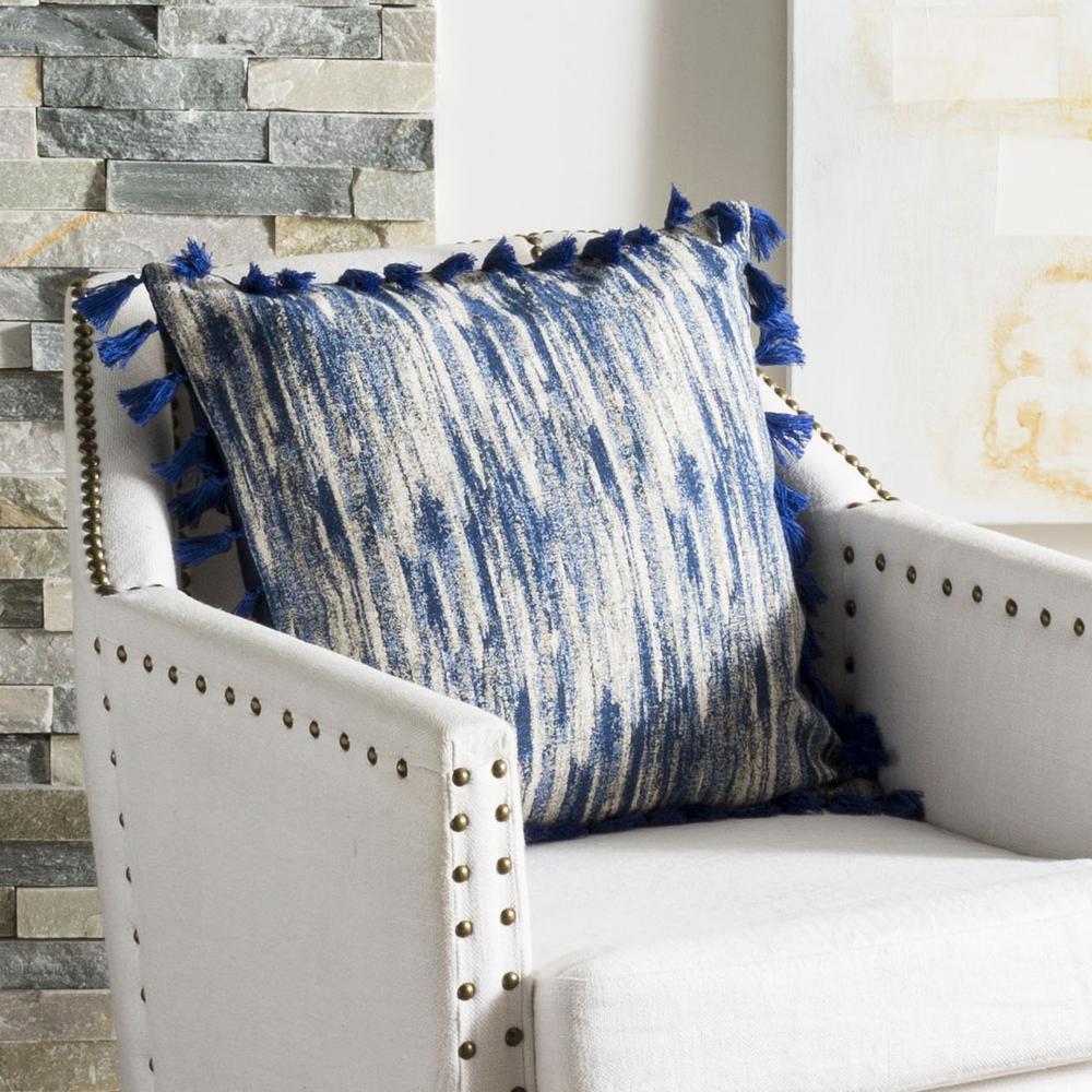 Marni Pillow, Blue/Cream