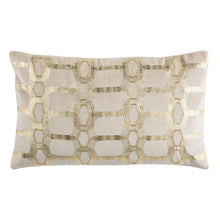 Adalie  Pillow, Beige/Gold, PLS877A-1220