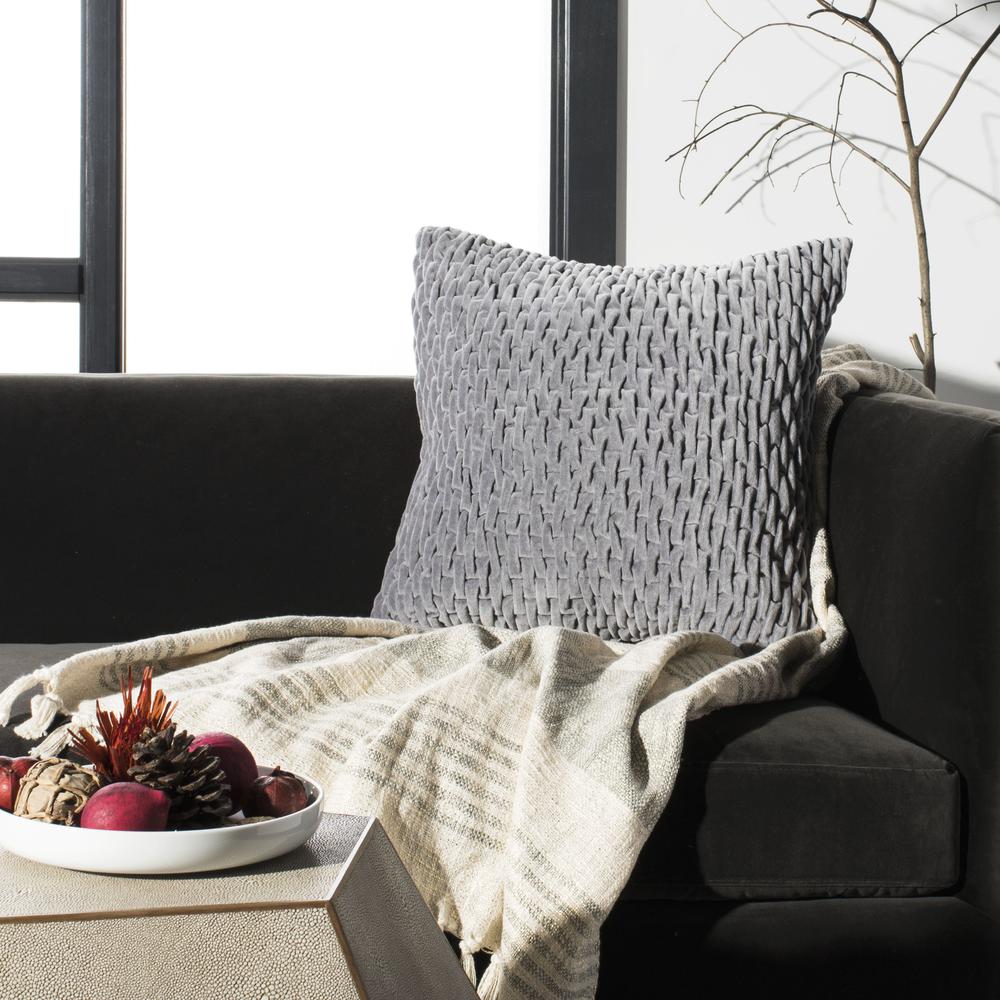 Caine  Pillow, Mid Grey, PLS879A-2020
